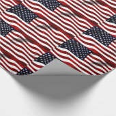 Amerikaanse vlag cadeaupapier (Hoek)