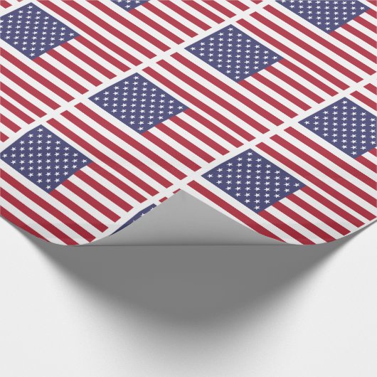 Amerikaanse vlag cadeaupapier (Hoek)