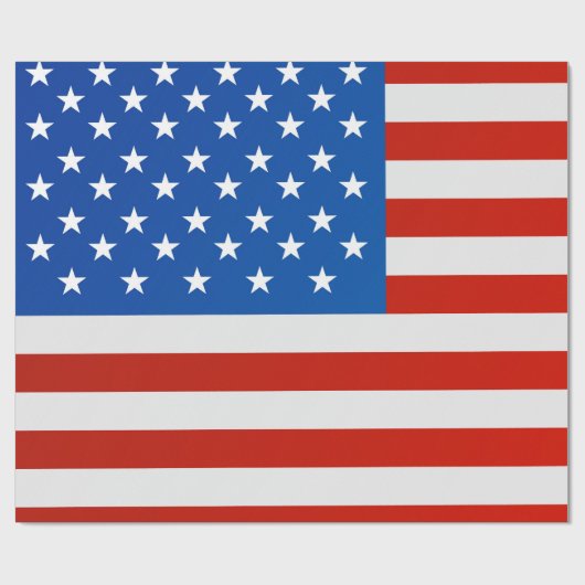 Amerikaanse vlag cadeaupapier (Vlak)