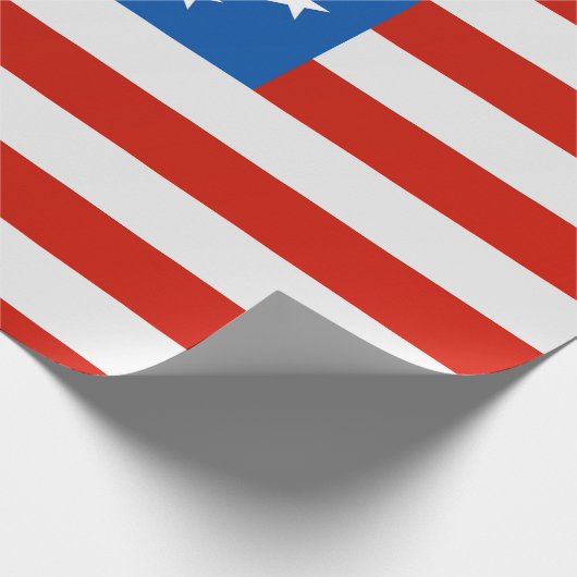 Amerikaanse vlag cadeaupapier (Hoek)