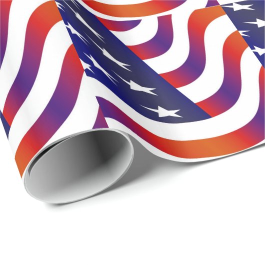 Amerikaanse vlag cadeaupapier (Rol Hoek)