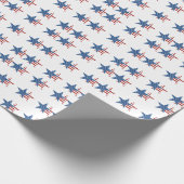 Amerikaanse vlag cadeaupapier (Hoek)