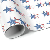 Amerikaanse vlag cadeaupapier (Rol Hoek)