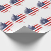 Amerikaanse vlag cadeaupapier (Hoek)