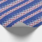 Amerikaanse vlag cadeaupapier (Hoek)