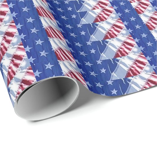 Amerikaanse vlag cadeaupapier (Rol Hoek)