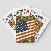 Amerikaanse vlag Camo Pokerkaarten (Achterkant)