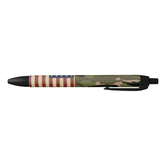 Amerikaanse vlag Camo Zwarte Inkt Pen (Bodem)