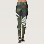 Amerikaanse vlag Camouflage Camo Patroon Militair Leggings (Achterkant)