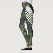 Amerikaanse vlag Camouflage Camo Patroon Militair Leggings (Links)