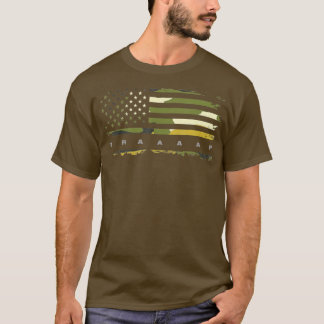 Amerikaanse vlag Camouflage Dirt Bike Motocross T-shirt