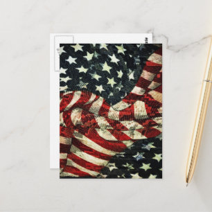 Amerikaanse vlag-Camouflage door Shirley Taylor Briefkaart
