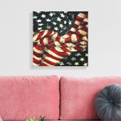 Amerikaanse vlag-Camouflage door Shirley Taylor Canvas Afdruk (Insitu (Woonkamer))