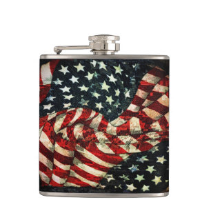 Amerikaanse vlag-Camouflage door Shirley Taylor Heupfles