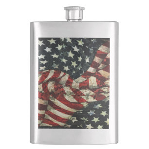Amerikaanse vlag-Camouflage door Shirley Taylor Heupfles