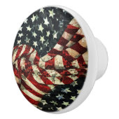 Amerikaanse vlag-Camouflage door Shirley Taylor Keramische Knop (Rechts)