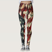 Amerikaanse vlag-Camouflage door Shirley Taylor Leggings (Voorkant)