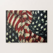 Amerikaanse vlag-Camouflage door Shirley Taylor Legpuzzel (Horizontaal)