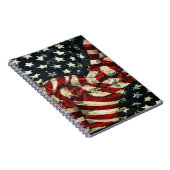 Amerikaanse vlag-Camouflage door Shirley Taylor Notitieboek (Rechterzijde)