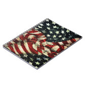 Amerikaanse vlag-Camouflage door Shirley Taylor Notitieboek (Linkerzijde)