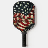 Amerikaanse vlag-Camouflage door Shirley Taylor Pickleball Paddle (Voorkant)