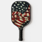 Amerikaanse vlag-Camouflage door Shirley Taylor Pickleball Paddle (Achterkant)