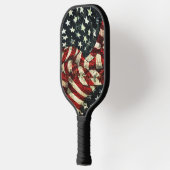 Amerikaanse vlag-Camouflage door Shirley Taylor Pickleball Paddle (Links)
