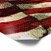 Amerikaanse vlag-Camouflage door Shirley Taylor Poster (Hoek)