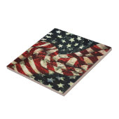 Amerikaanse vlag-Camouflage door Shirley Taylor Tegeltje (Zijkant)