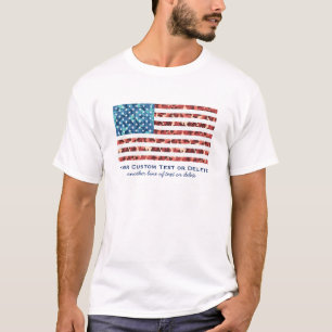 Amerikaanse vlag Camouflage Patriotic Custom T-shirt