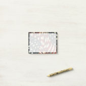 Amerikaanse vlag-Camouflage Post-it® Notes (Op bureau)