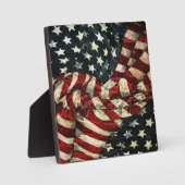 Amerikaanse vlag-Camouflage voor Shirley Taylor Fotoplaat (Voorkant)