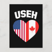 Amerikaanse vlag Canada Funny American Canadian Briefkaart (Voorkant)