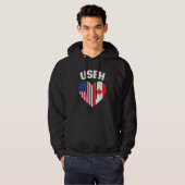 Amerikaanse vlag Canada Funny American Canadian Hoodie (Voorkant volledig)