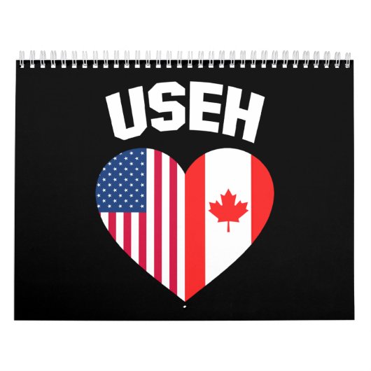 Amerikaanse vlag Canada Funny American Canadian Kalender (Hoes)