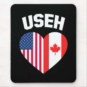 Amerikaanse vlag Canada Funny American Canadian Muismat