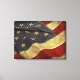 Amerikaanse vlag canvas afdruk