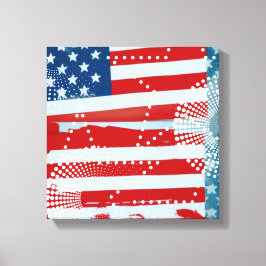 Amerikaanse vlag canvas afdruk