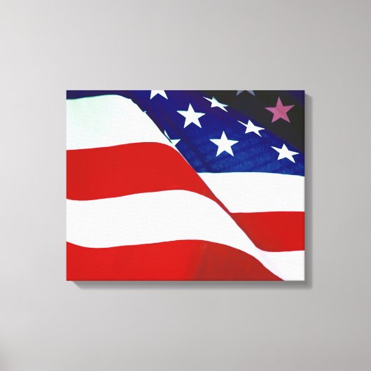 Amerikaanse vlag canvas afdruk (Voorkant)