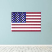 Amerikaanse vlag canvas afdruk (Insitu (Houten vloer))