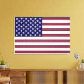 Amerikaanse vlag canvas afdruk (Insitu (Woonkamer))