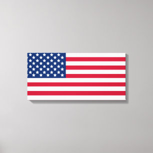 Amerikaanse vlag canvas afdruk