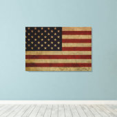  Amerikaanse vlag Canvas Afdruk (Insitu (Houten vloer))
