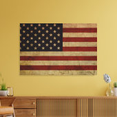  Amerikaanse vlag Canvas Afdruk (Insitu (Woonkamer))
