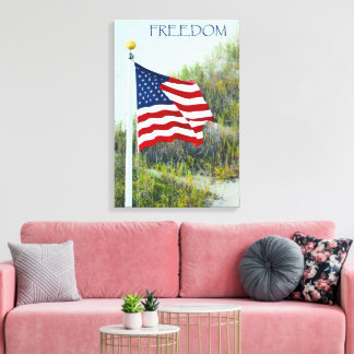Amerikaanse vlag canvas afdruk