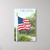 Amerikaanse vlag canvas afdruk (Voorkant)