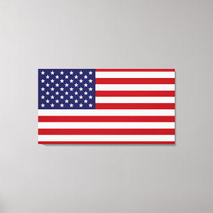 Amerikaanse vlag canvas afdruk