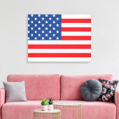 Amerikaanse vlag canvas afdruk (Insitu (Woonkamer))