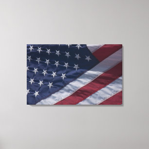 Amerikaanse vlag. canvas afdruk