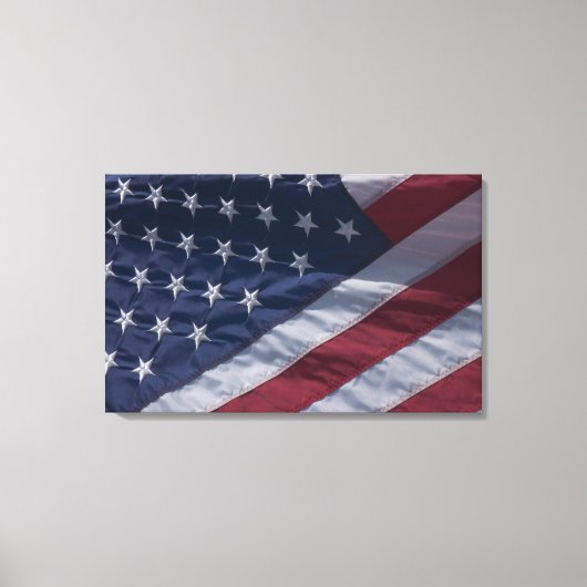 Amerikaanse vlag. canvas afdruk (Voorkant)